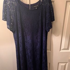 Blue lace Lane Bryant dress